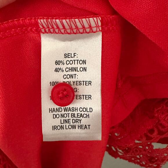 Lulus My Sweatheart Red Lace Mini Dress Size XL - Picture 12 of 14